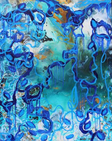 Original Abstract Expressionism Abstract Painting by Lisa Finlayson