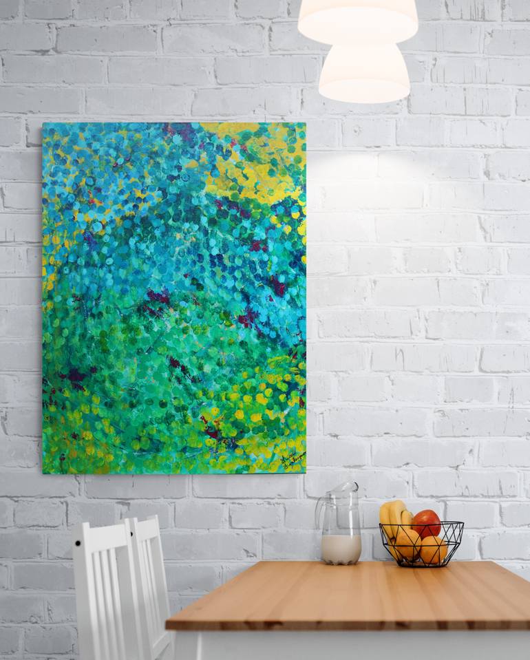 Original Abstract Expressionism Abstract Painting by Lisa Finlayson