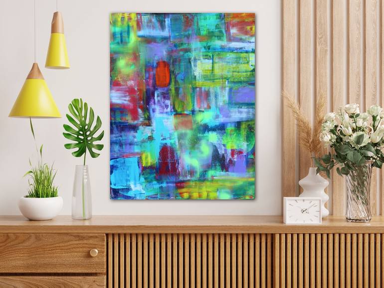 Original Abstract Expressionism Abstract Painting by Lisa Finlayson