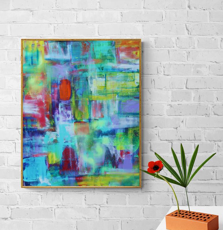 Original Abstract Expressionism Abstract Painting by Lisa Finlayson