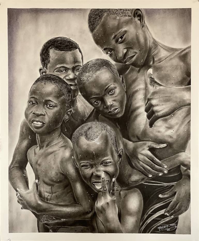 Original Realism Children Drawing by Adams Funmilayo