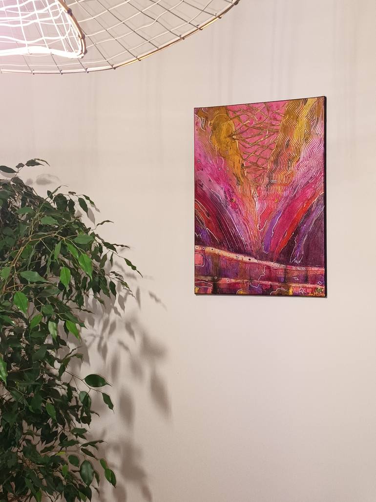 Original Abstract Expressionism Abstract Painting by Khatis Khatis