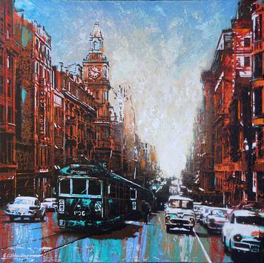 Original Impressionism Cities Paintings by Geoff Cunningham