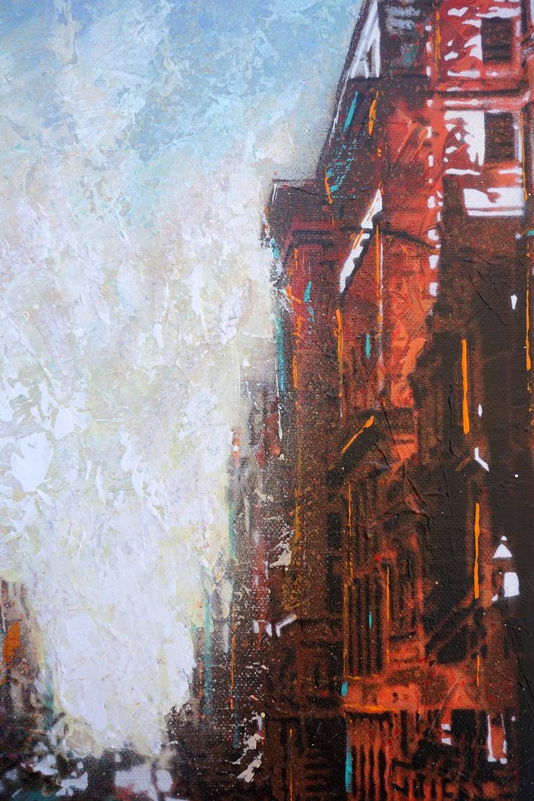 Original Impressionism Cities Painting by Geoff Cunningham