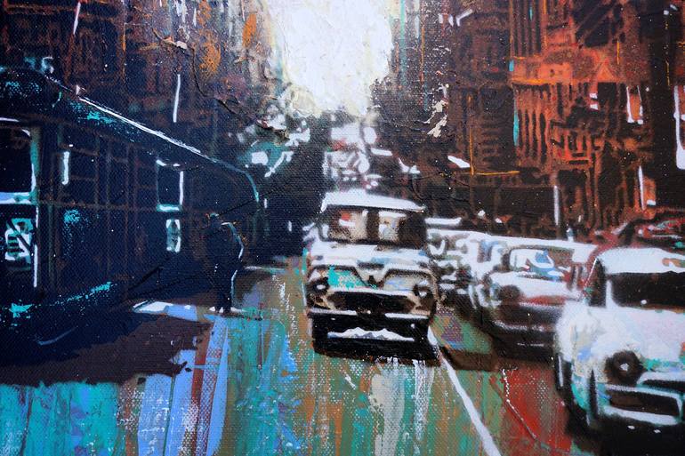 Original Impressionism Cities Painting by Geoff Cunningham