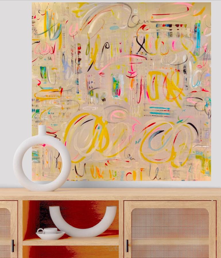 Original Abstract Expressionism Abstract Painting by Melissa Benedek