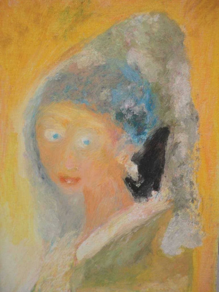 Original Impressionism Women Paintings by Giovanni Johnci Fancyrose Caputo