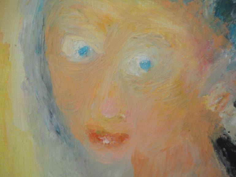 Original Impressionism Women Painting by Giovanni Johnci Fancyrose Caputo