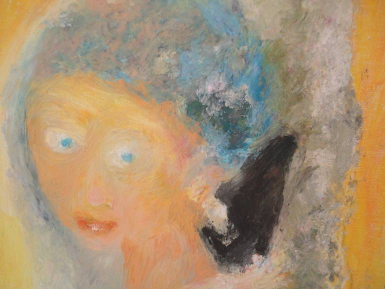 Original Impressionism Women Painting by Giovanni Johnci Fancyrose Caputo