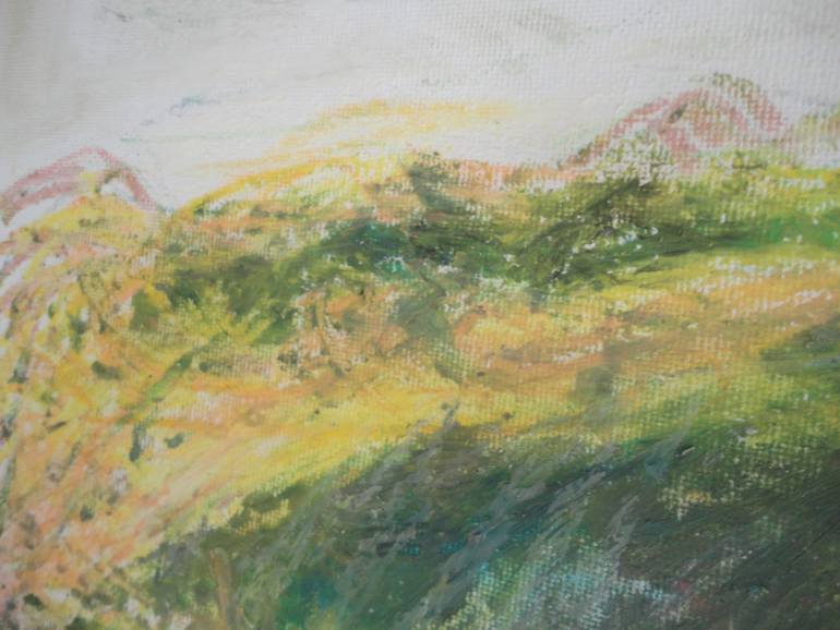 Original Impressionism Beach Painting by Giovanni Johnci Fancyrose Caputo