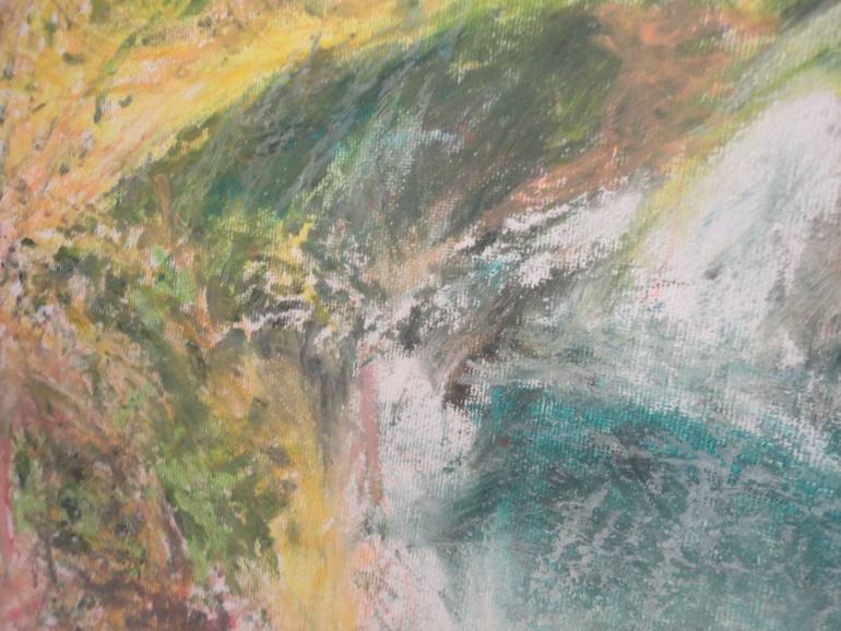 Original Impressionism Beach Painting by Giovanni Johnci Fancyrose Caputo