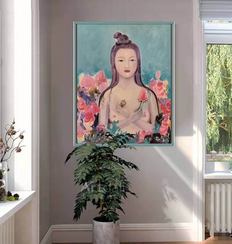 Original Conceptual Women Printmaking by Tara Liu