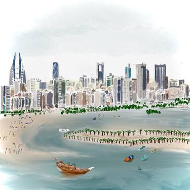 Print of Illustration Cities Digital by Dwa Khalid