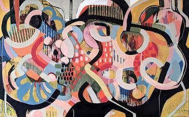 Original Abstract Expressionism Abstract Paintings by Angela Navarro