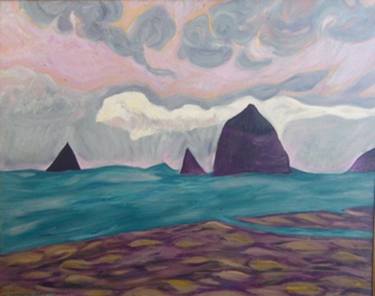 Original Expressionism Seascape Paintings by Reid Art