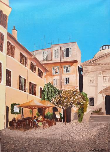 Original Impressionism Cities Paintings by Marianne Monto