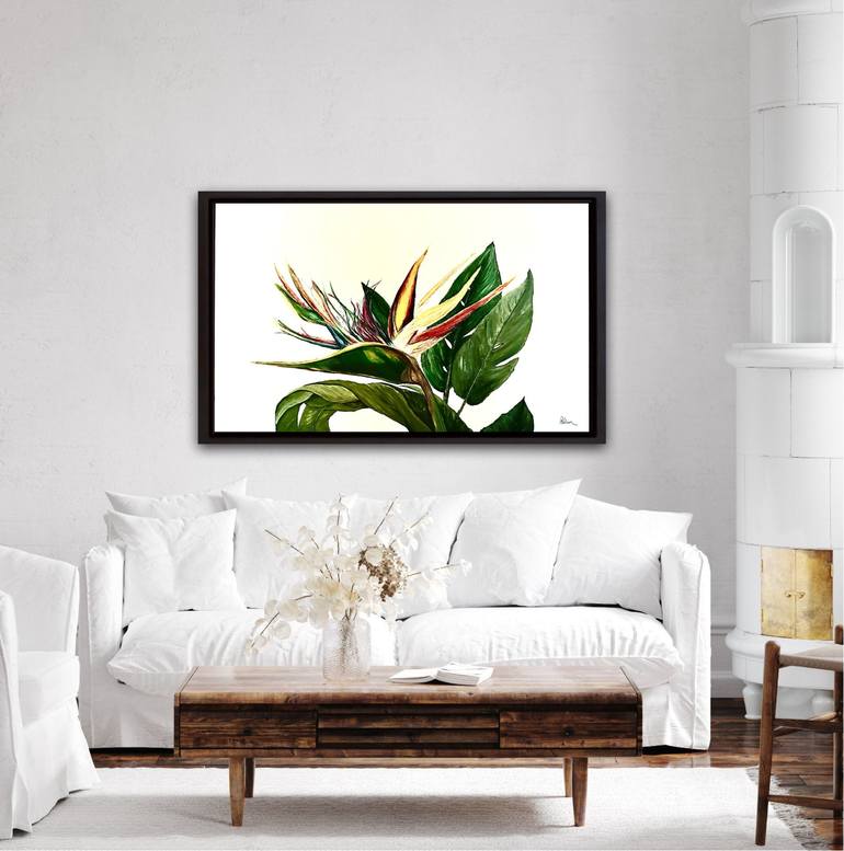 Original Art Deco Floral Painting by Patty Wilson