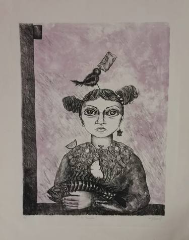Original Women Printmaking by ana Maldonado