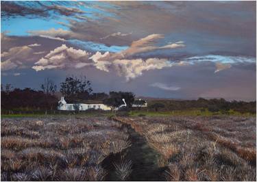 Print of Fine Art Landscape Paintings by Santjie Viljoen