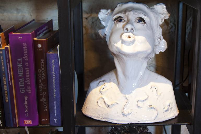 Original Figurative Portrait Sculpture by Elena Uljancic