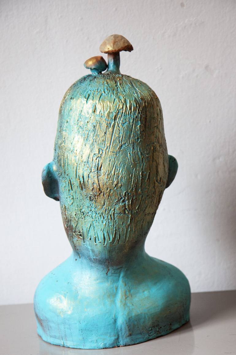 Original Figurative Portrait Sculpture by Elena Uljancic