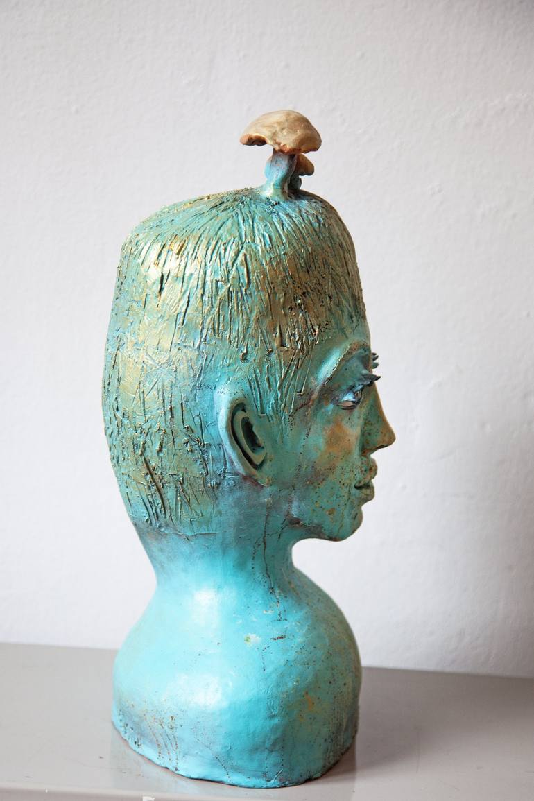 Original Figurative Portrait Sculpture by Elena Uljancic