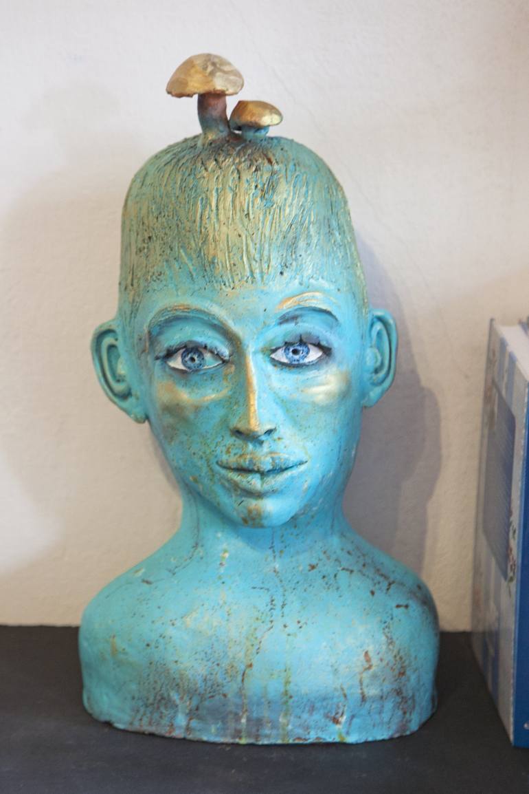 Original Figurative Portrait Sculpture by Elena Uljancic