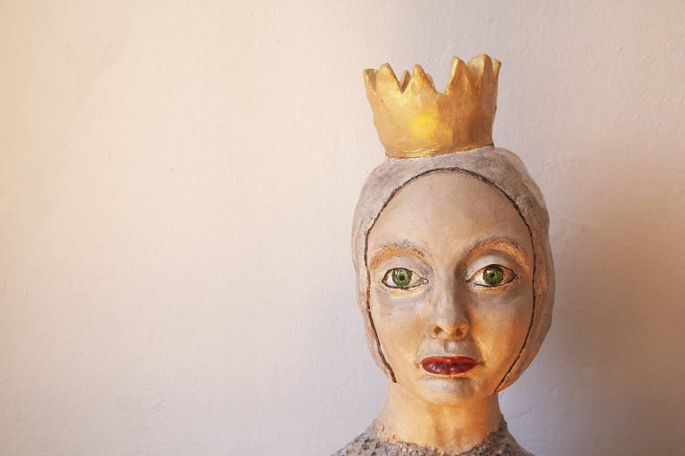 Original Figurative Portrait Sculpture by Elena Uljancic