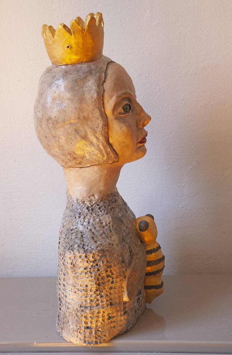 Original Figurative Portrait Sculpture by Elena Uljancic