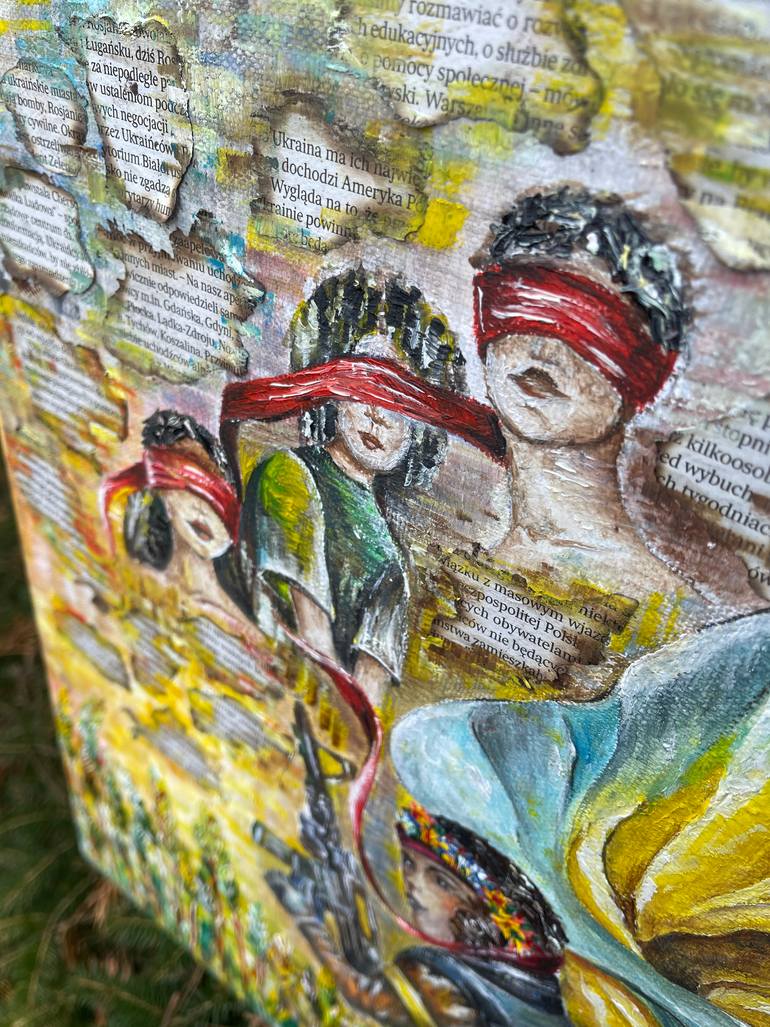 Original Impressionism People Painting by Liza Oshkaliuk