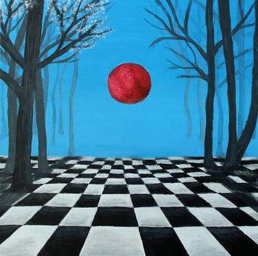 Print of Surrealism Geometric Paintings by Aleksandra Stachura