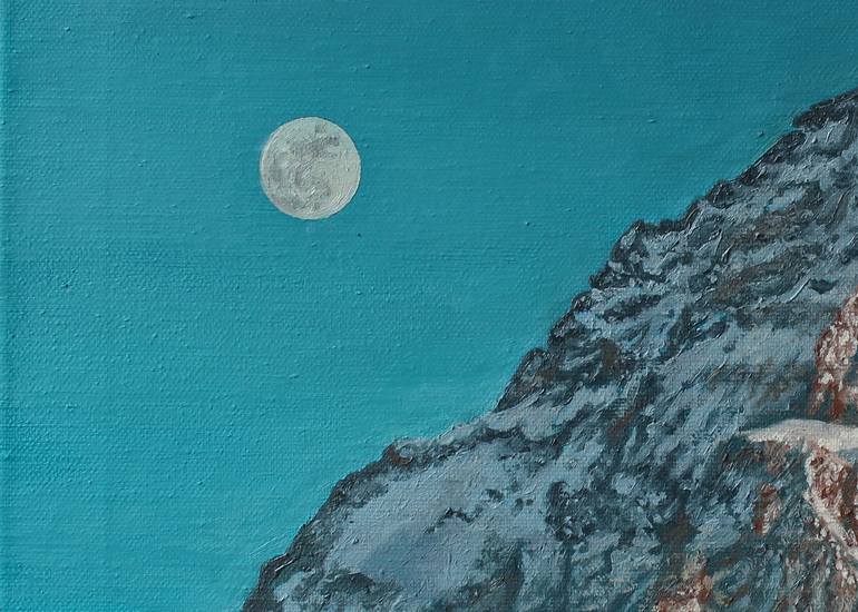 Original Minimalism Landscape Painting by Aleksandra Stachura