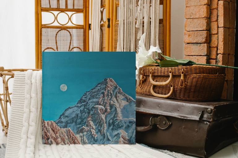 Original Minimalism Landscape Painting by Aleksandra Stachura