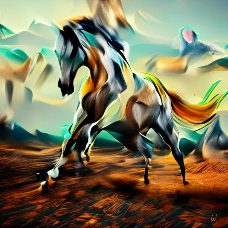 Gallop Digital by Bela Balog | Saatchi Art