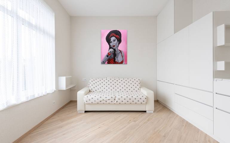 Original Portrait Painting by Ger De La Teja