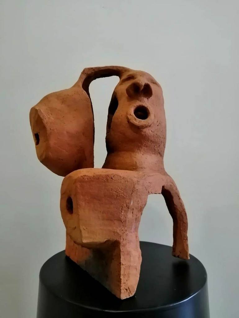 Original Modern People Sculpture by SURESH BHASKAR