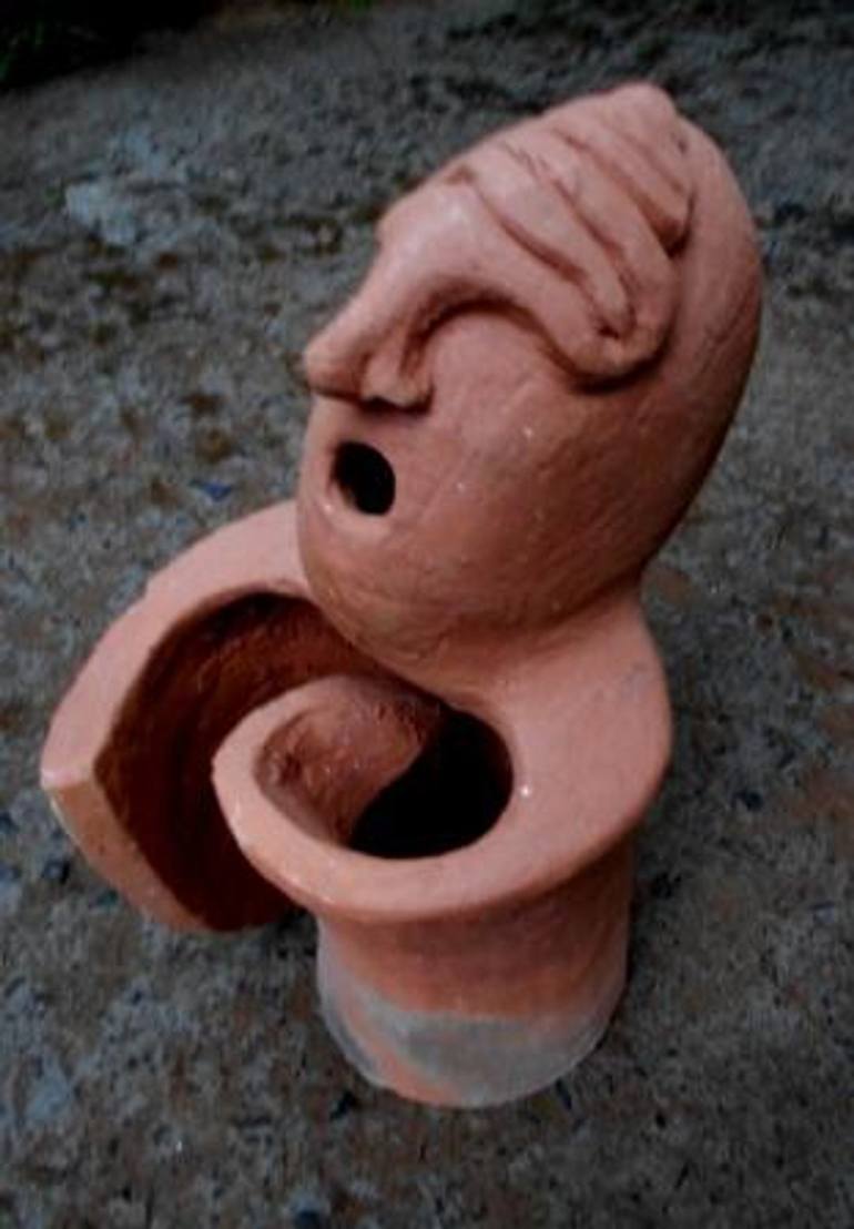 Original Figurative Men Sculpture by SURESH BHASKAR