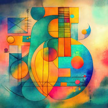 Print of Illustration Abstract Digital by Lolly Shine