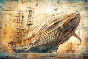 Print of Ship Digital by Lolly Shine
