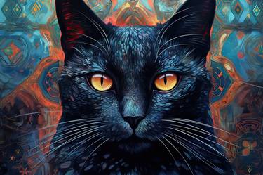 Print of Cats Digital by Lolly Shine