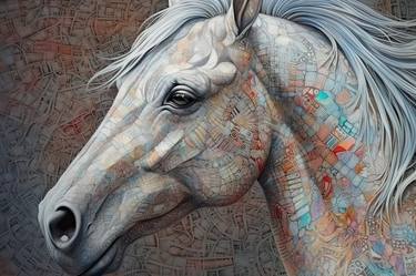 Print of Illustration Horse Digital by Lolly Shine