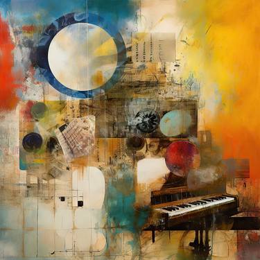 Print of Abstract Music Digital by Lolly Shine