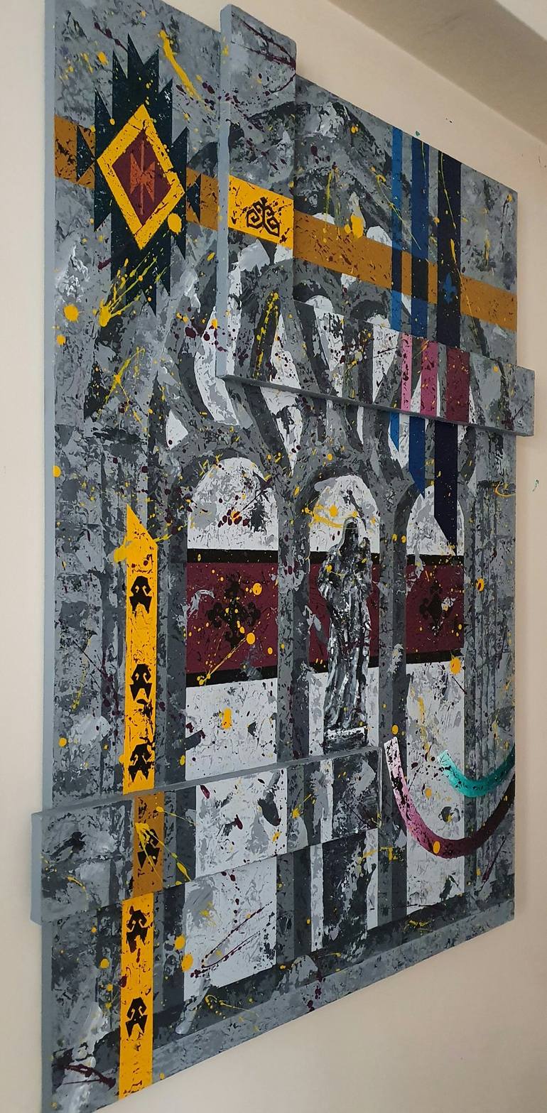 Original Abstract Religious Painting by Bülent ilim