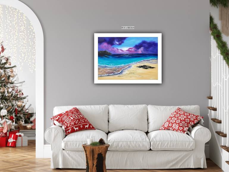 Original Beach Painting by Yulia Allan