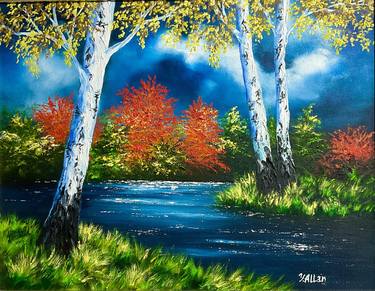Original Expressionism Landscape Paintings by Yulia Allan