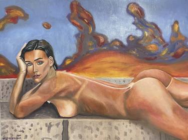 Print of Nude Paintings by Nestor abraham Hernandez