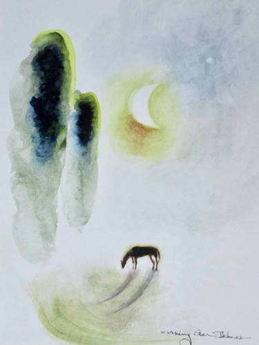 Print of Abstract Horse Paintings by Tokiko Anderson
