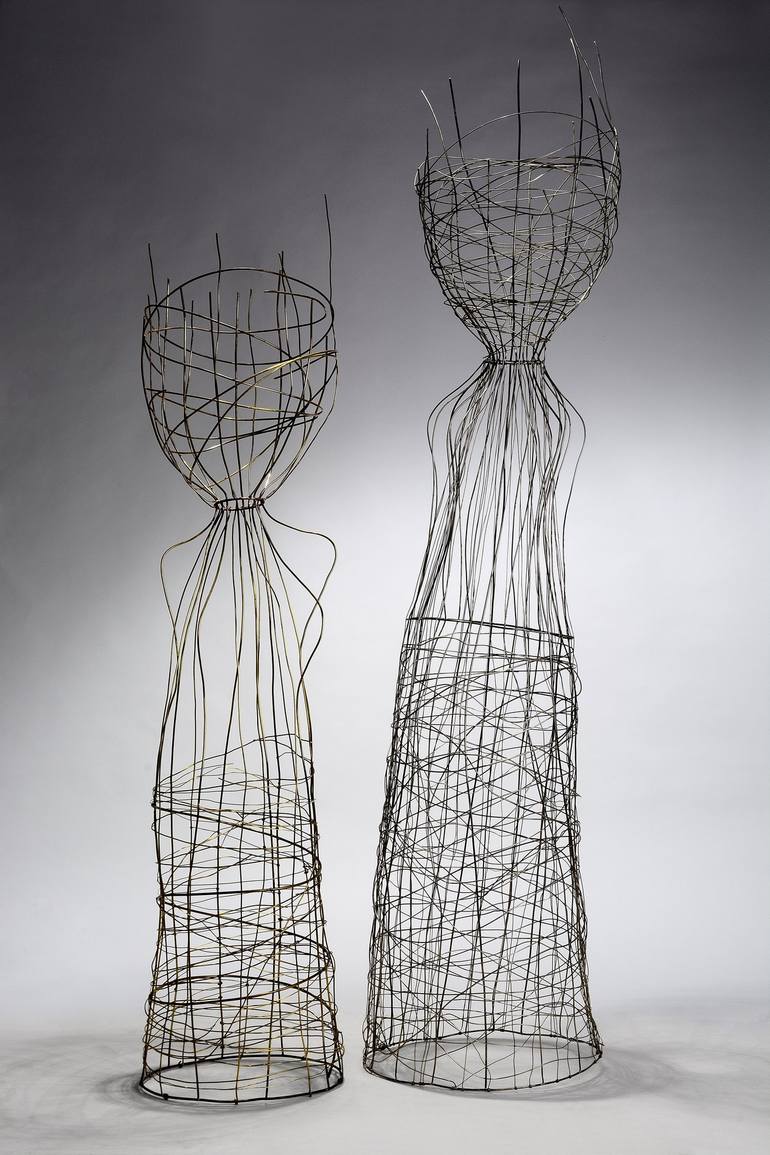 Woman Nest Prison Woman Sculpture by Marcelo Toledo | Saatchi Art