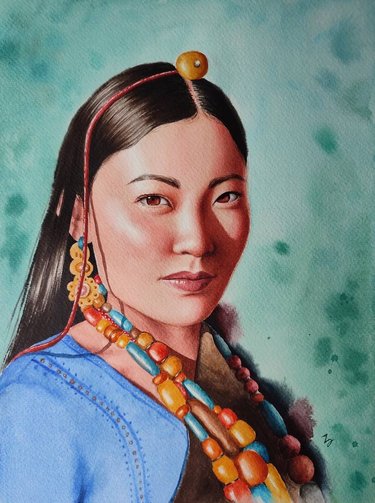 Original Fine Art Portrait Paintings by Zeynep Cetin