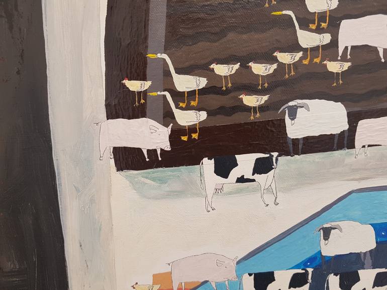 Original Contemporary Animal Painting by Ann Wong